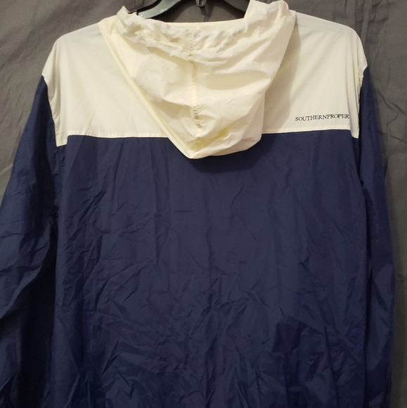 Southern Proper Horizon Windbreaker Adult XXL navy and cream - Picture 2 of 4